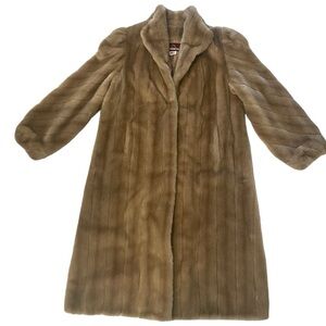 Luxurious Warmth & Style: Jordache Brown Faux Fur Long Coat